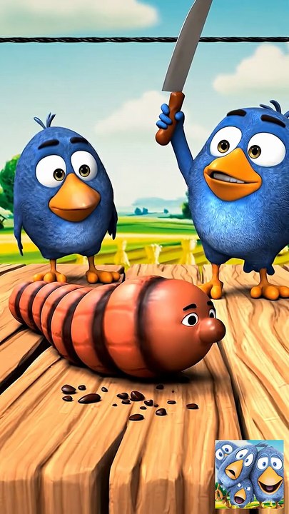 Delicious surprise! 🤤 Talking Birds On A Wire Game #funny #birds #talkinggame