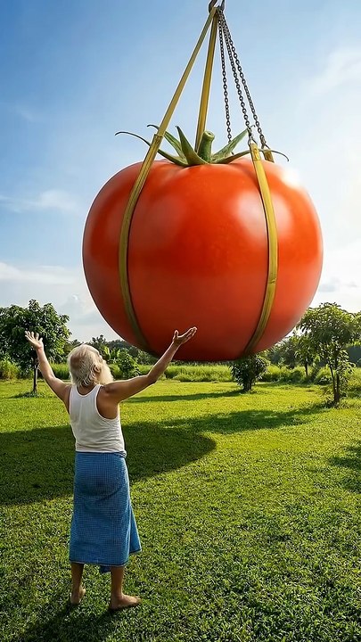 Grandpa Crafted Tomato House 🏡 From A Giant Tomato 🍅 Vegetables Crafting