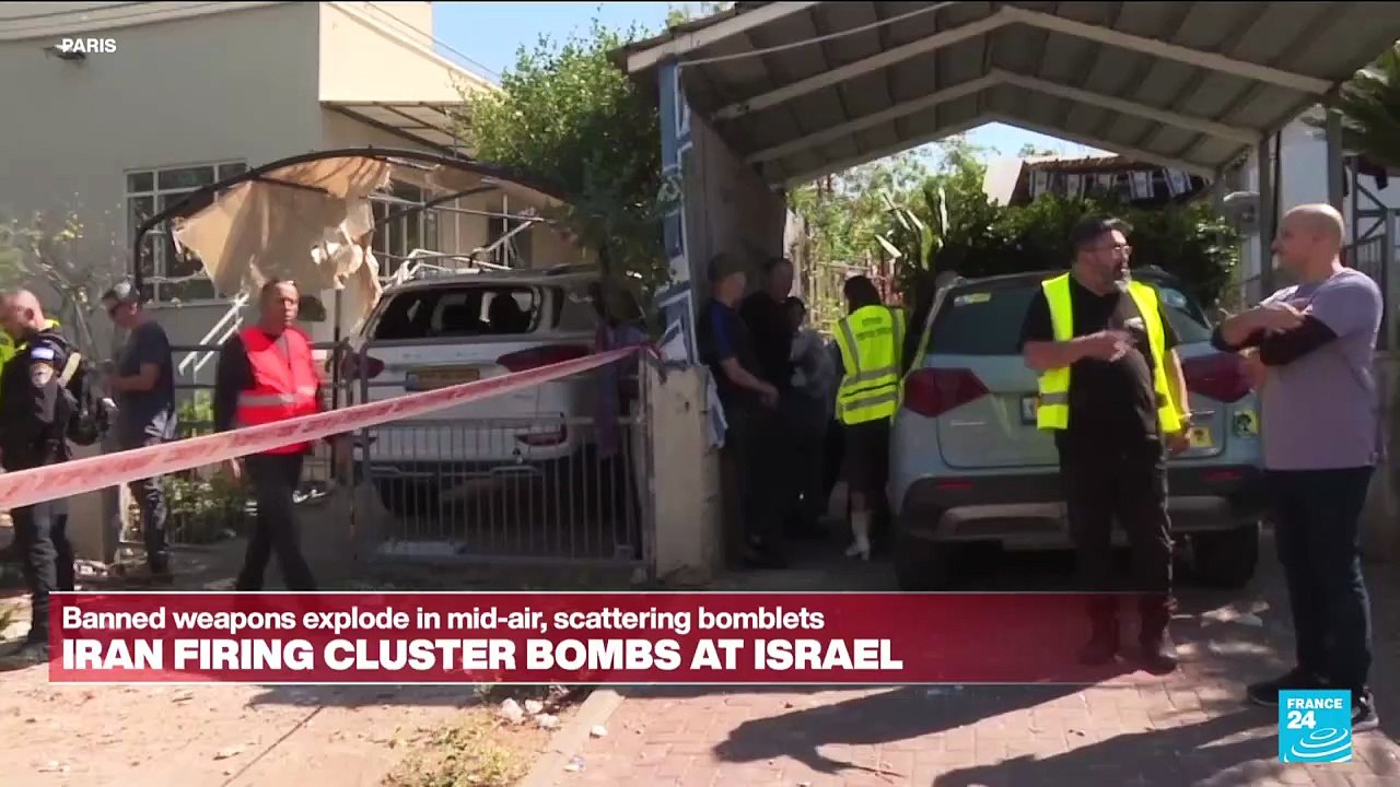 Iran firing banned cluster bombs at Israel