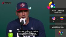 'No excuses' - DeRosa on USA's shock WBC final loss to Venezuela