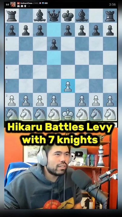 Hikaru Battles Levy with 7 knights !#chess #hikaru #hikarunakamura #chessgame (online-video-cutter.com)