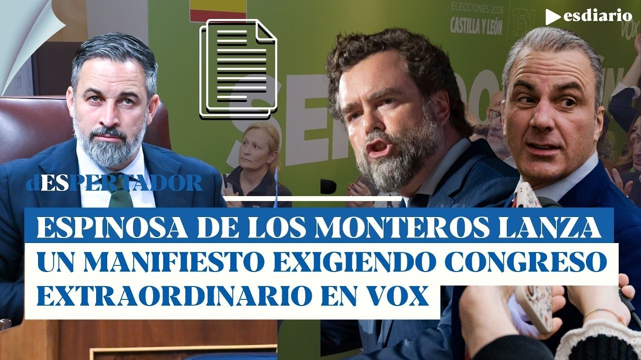 Iván Espinosa recrudece la crisis en Vox: lidera un manifiesto exigiendo un congreso extraordinario
