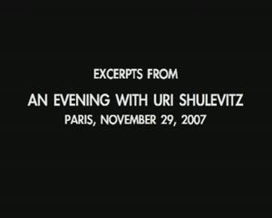An evening with Uri Shulevitz