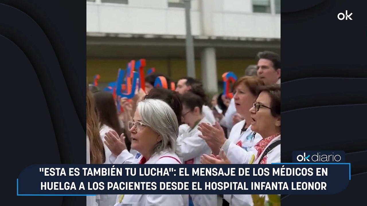 "Esta es también tu lucha": el mensaje de los médicos en huelga a los pacientes desde el hospital Infanta Leonor