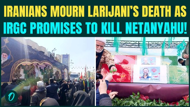 Iran’s Ali Larijani KILLED- MASSIVE Funeral in Tehran; Iranians MOURN as IRGC Vows to KILL Netanyahu