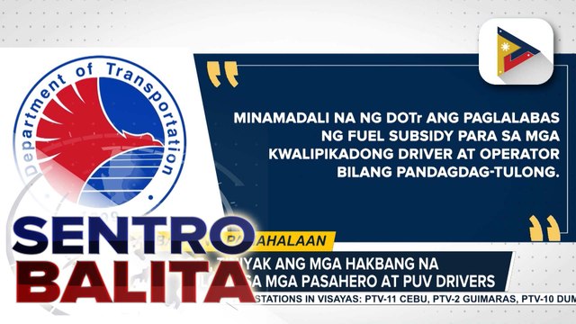 DOTr, tiniyak ang mga hakbang na makatutulong sa mga pasahero at PUV drivers; PBBM, ipinag-utos ang diskwento sa pasahe sa LRT at MRT | ulat ni Bernard Ferrer