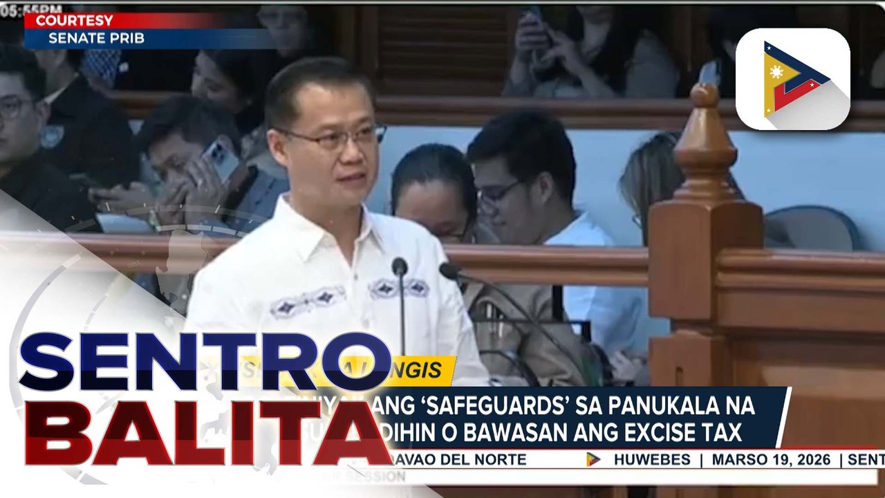 Senado, tiniyak ang ‘safeguards’ sa panukala na layong suspendihin o bawasan ang excise tax; panukalang pag-amyenda sa Biofuels Act of 2006, pag-aaralan pa umanong mabuti ng Senado | ulat ni Louisa Erispe