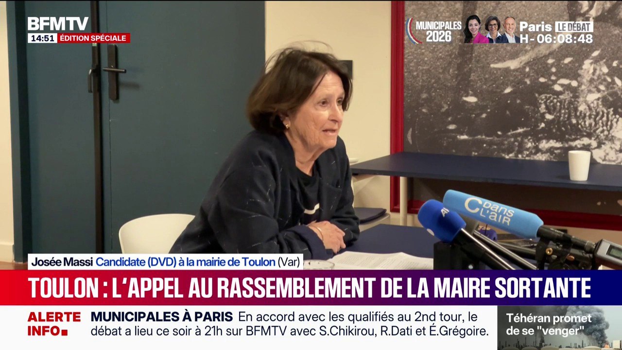 Municipales à Toulon: la maire sortante appelle à faire barrage contre le RN au second tour