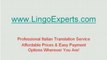 Professional English to Italian Legal Translation Services