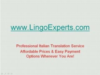 Professional English to Italian Legal Translation Services