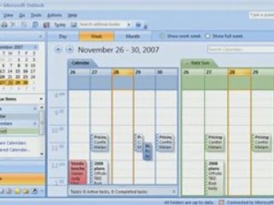 Outlook 2007 Demo: Sharing Calendars