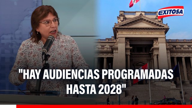 Delia Espinoza advierte sobre crisis de personal en el Poder Judicial: Hay audiencias programadas hasta 2028
