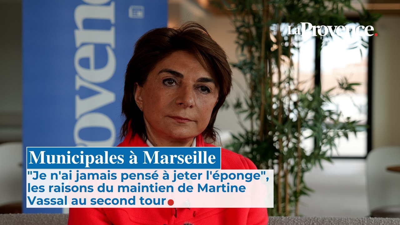 "Je n'ai jamais pensé à jeter l'éponge" : les raisons du maintien de Martine  Vassal au second tour