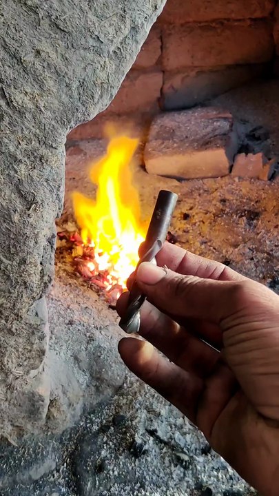Forging a Kitchen Knife from an Old Drill Bit | Handmade Blacksmith Project”