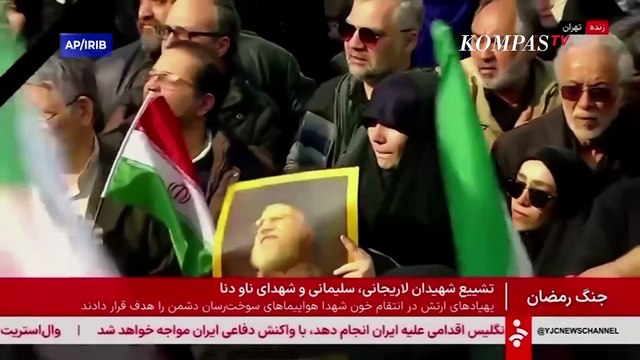 Iran Berduka! Pelayat Iringi Pemakaman Ali Larijani Pasca Diserang AS-Israel