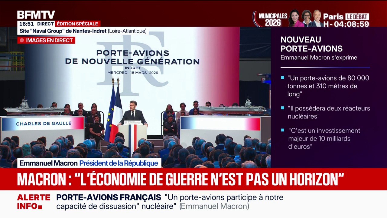 "L'avenir est assez clair, nous aurons besoin de continuer d'investir", affirme Emmanuel Macron