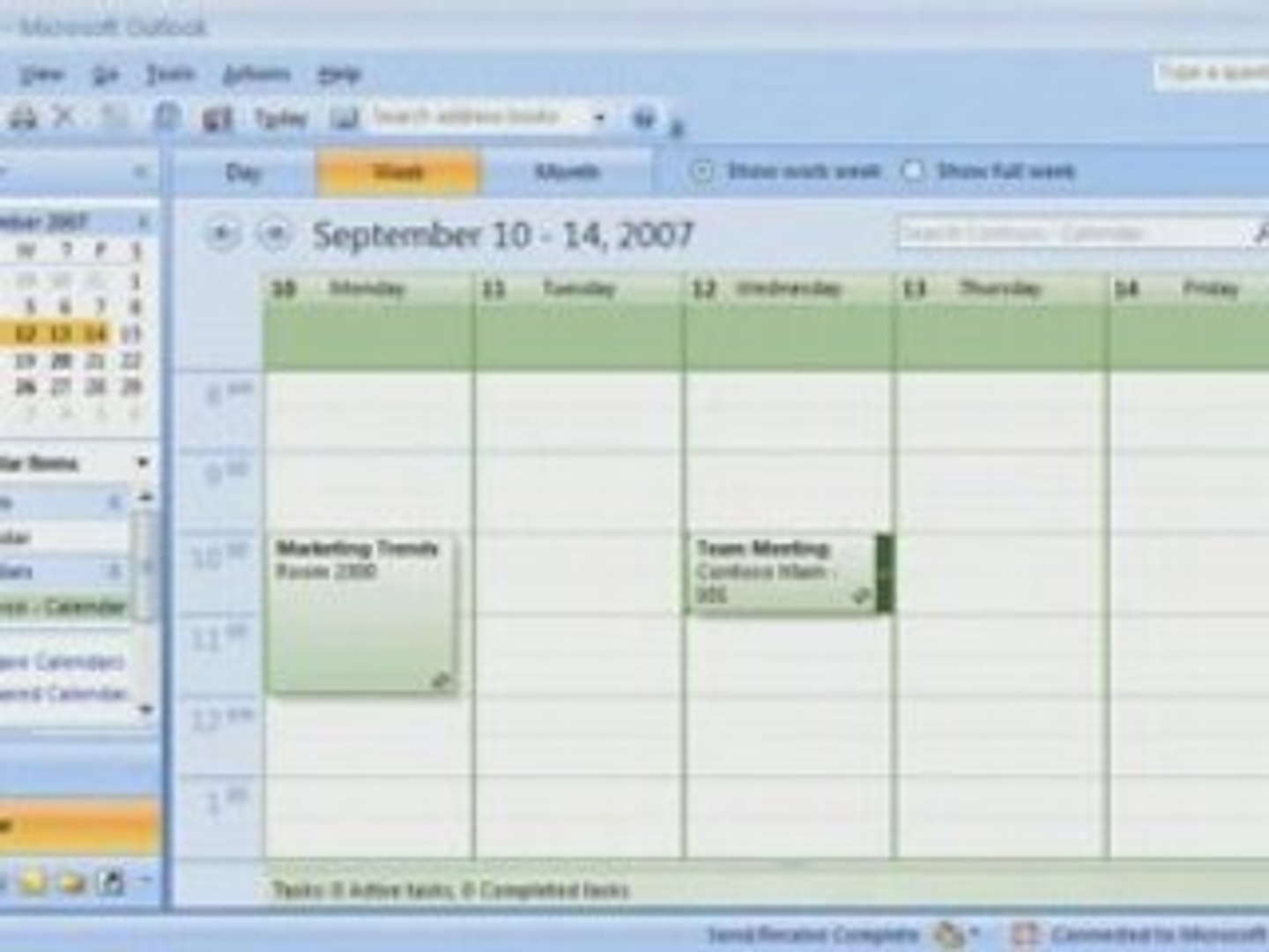 ⁣Outlook 2007 Demo: SharePoint calendars