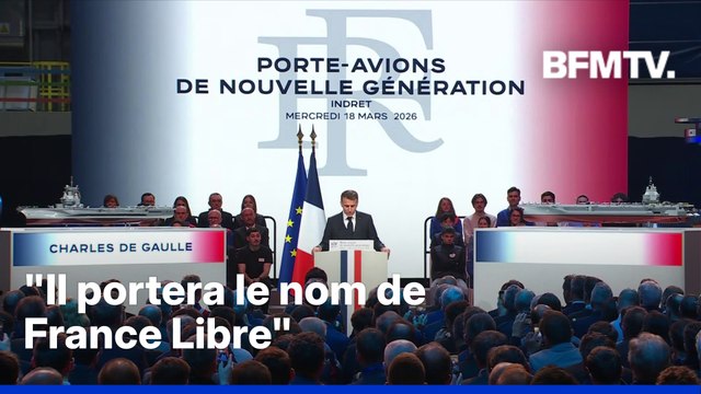 Il portera le nom de 'France Libre' : Emmanuel Macron dévoile le nom du nouveau porte-avions français