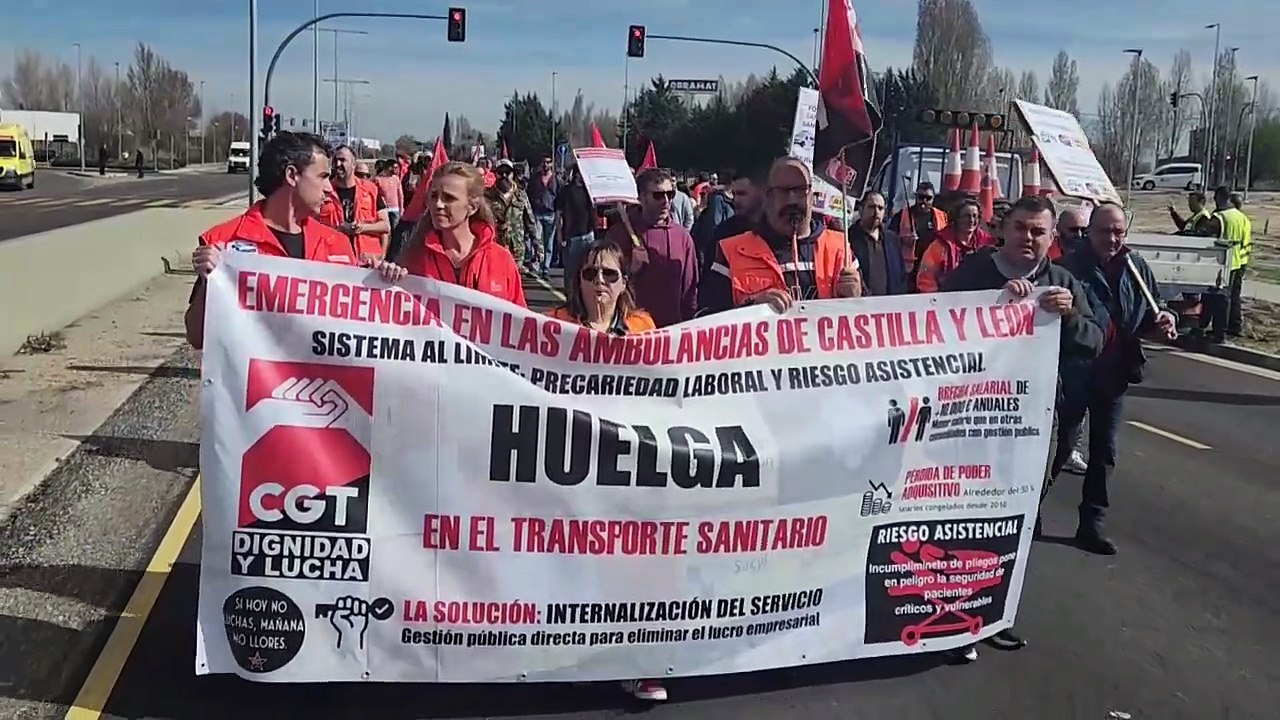 Cortan la VA-20 por una huelga de ambulancias