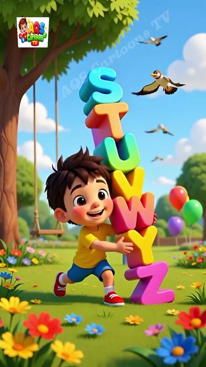 Learn ABC S–Z |Alphabet Song for Kids |AQS Cartoons TV