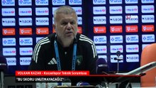 Kocaelispor'da Volkan Kazak'tan 5-0 sözleri: Unutmayacağız