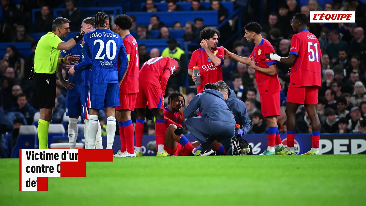 Grosse entorse pour Bradley Barcola : l'attaquant du PSG pourrait être absent un mois - Foot - PSG