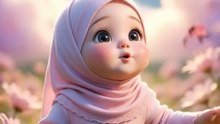 Assubhu Bada Min Tala'atihi | Beautiful Islamic Nasheed for Kids | Cute Muslim Baby Video 🕌
