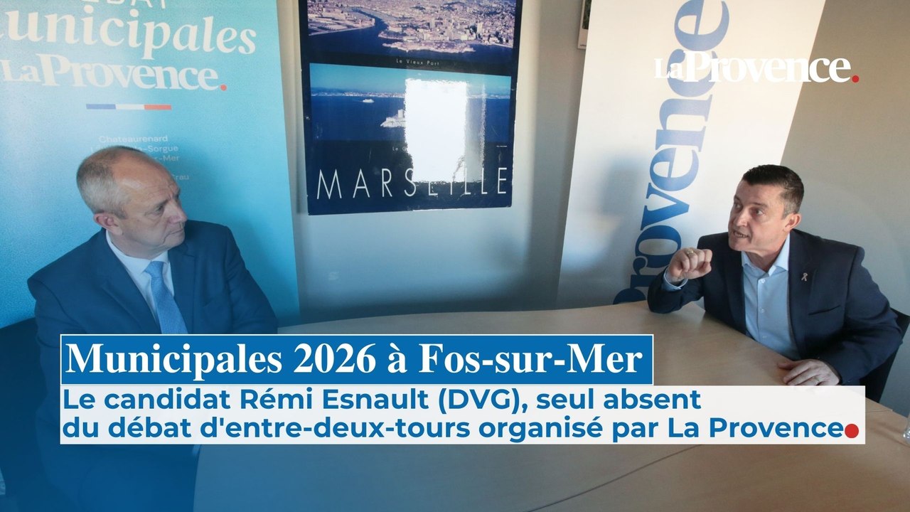 Municipales à Fos-sur-Mer : Rémi Esnault (DVG), seul absent du débat d'entre-deux-tours organisé par La Provence