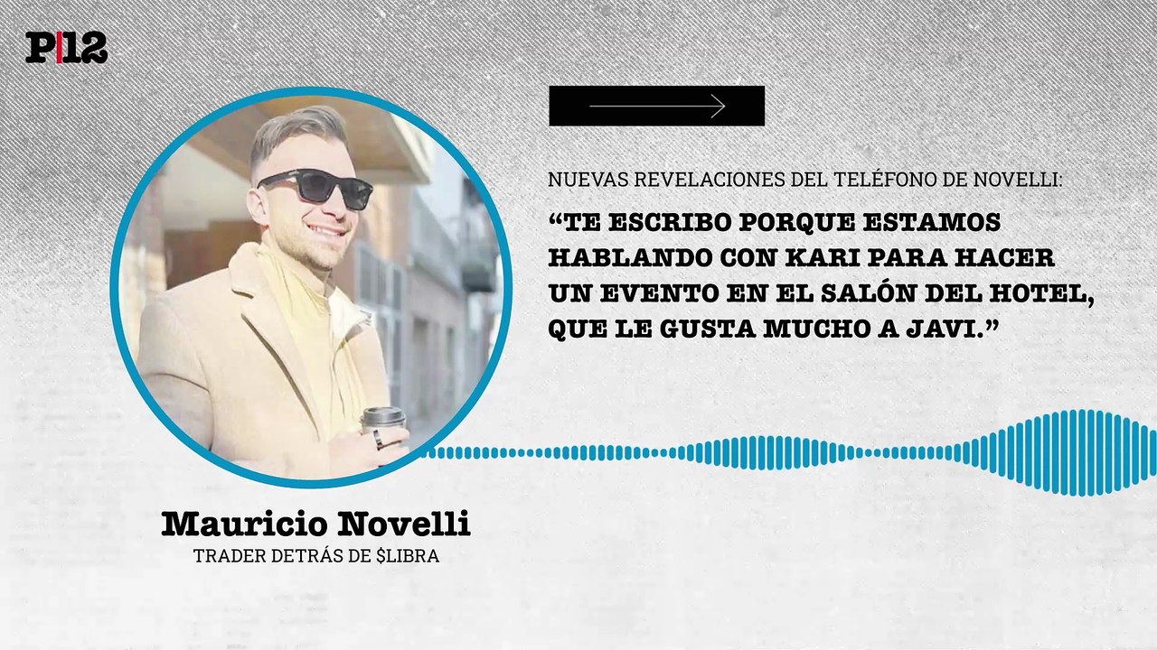 Mauricio Novelli: "Te escribo porque estamos hablando con Kari para hacer un evento en el salón del hotel, que le gusta mucho a Javi"