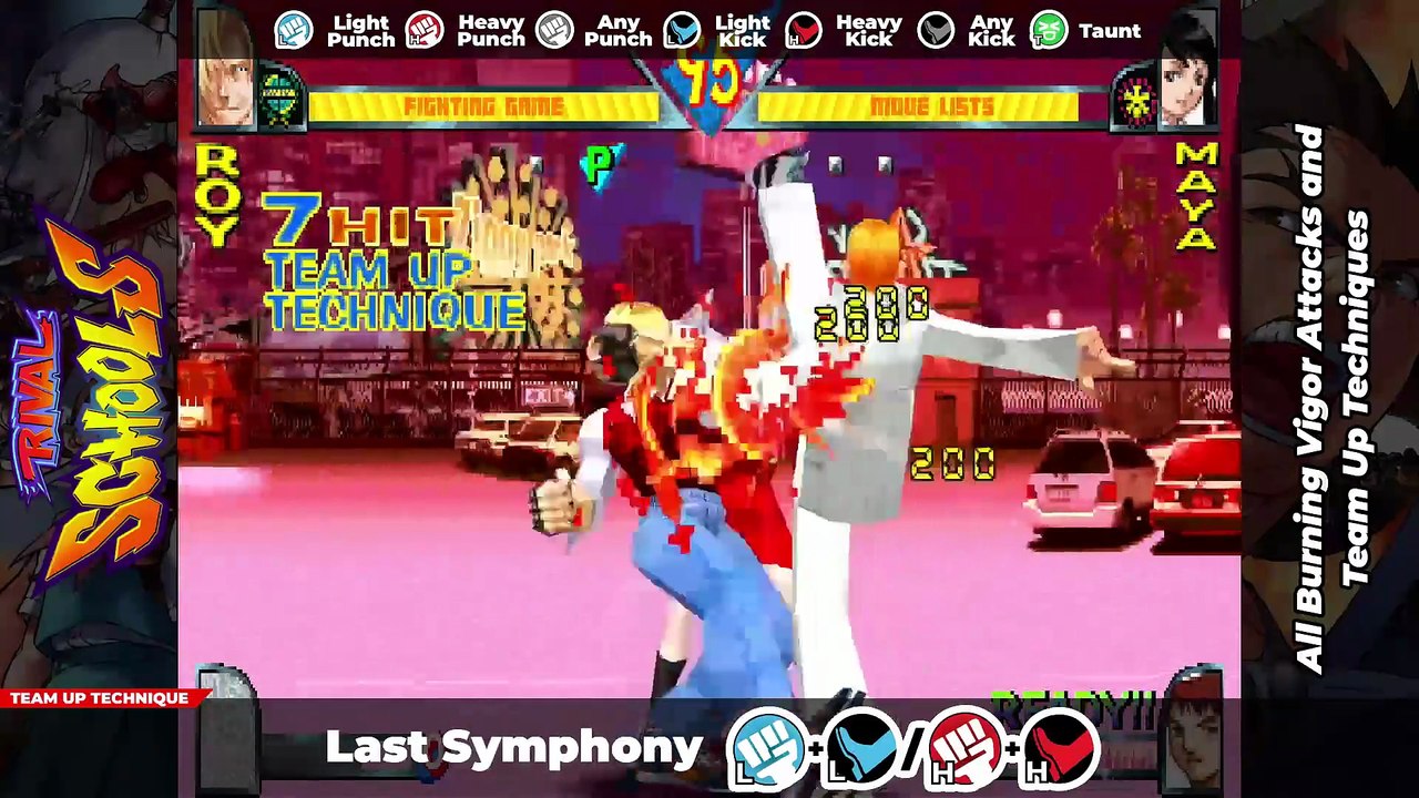 ALL SUPER MOVES TUTORIAL - Rival Schools: United by Fate