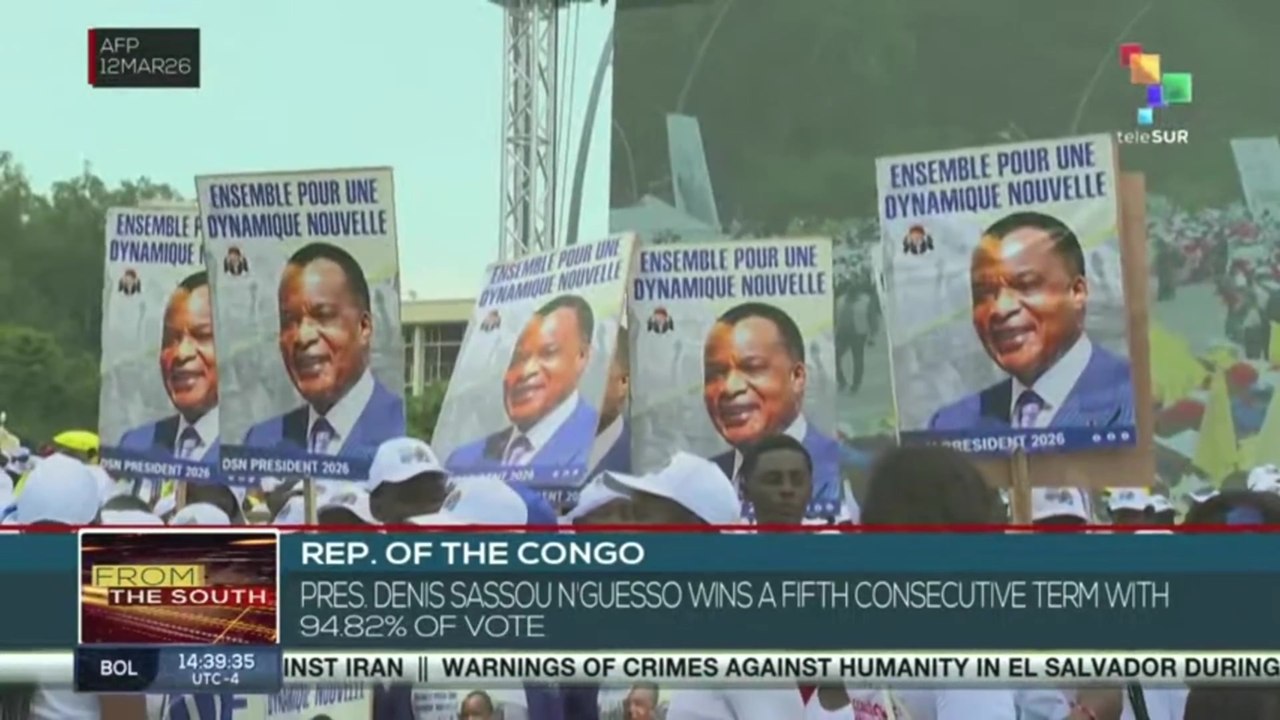 Rep. of Congo | Pres. Denis Sassou N'guesso wins a fifth consecutive term with 94.82% of vote