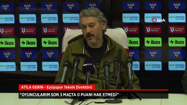 Atila Gerin: Oyuncularım son 3 maçta 0 puanı hak etmedi