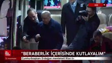 Cumhurbaşkanı Erdoğan memleketi Rize'de
