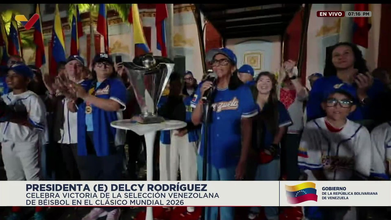 Presidenta (E) felicitó la actuación de Venezuela en el Clásico Mundial de Béisbol 2026