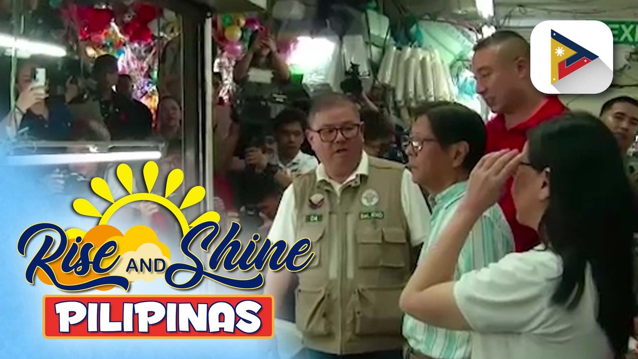 Supply at presyo ng mga pangunahing bilihin sa isang pamilihan, personal na ininspeksyon ni PBBM | ulat ni Cleizl Pardilla