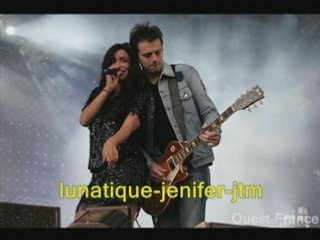 vidéo avec photo de Jeni o concert christophe maé