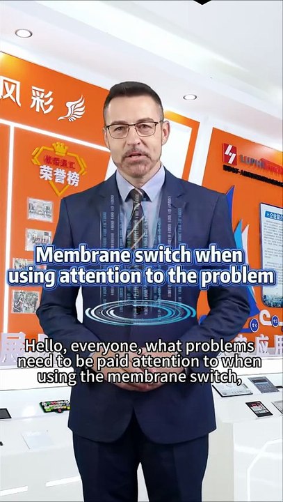 Membrane switch when using attention to the problem