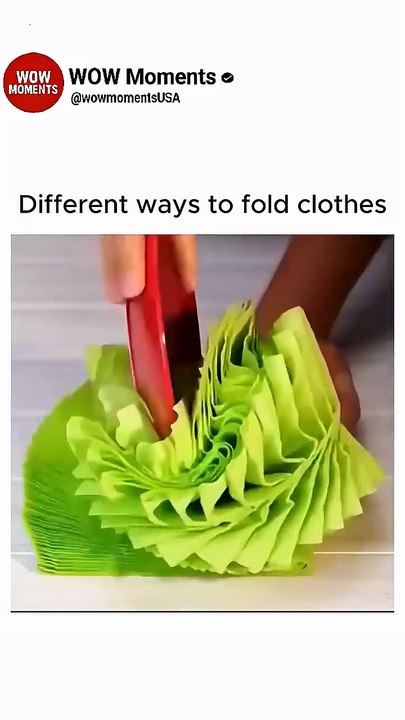 Different ways to fold clothes
