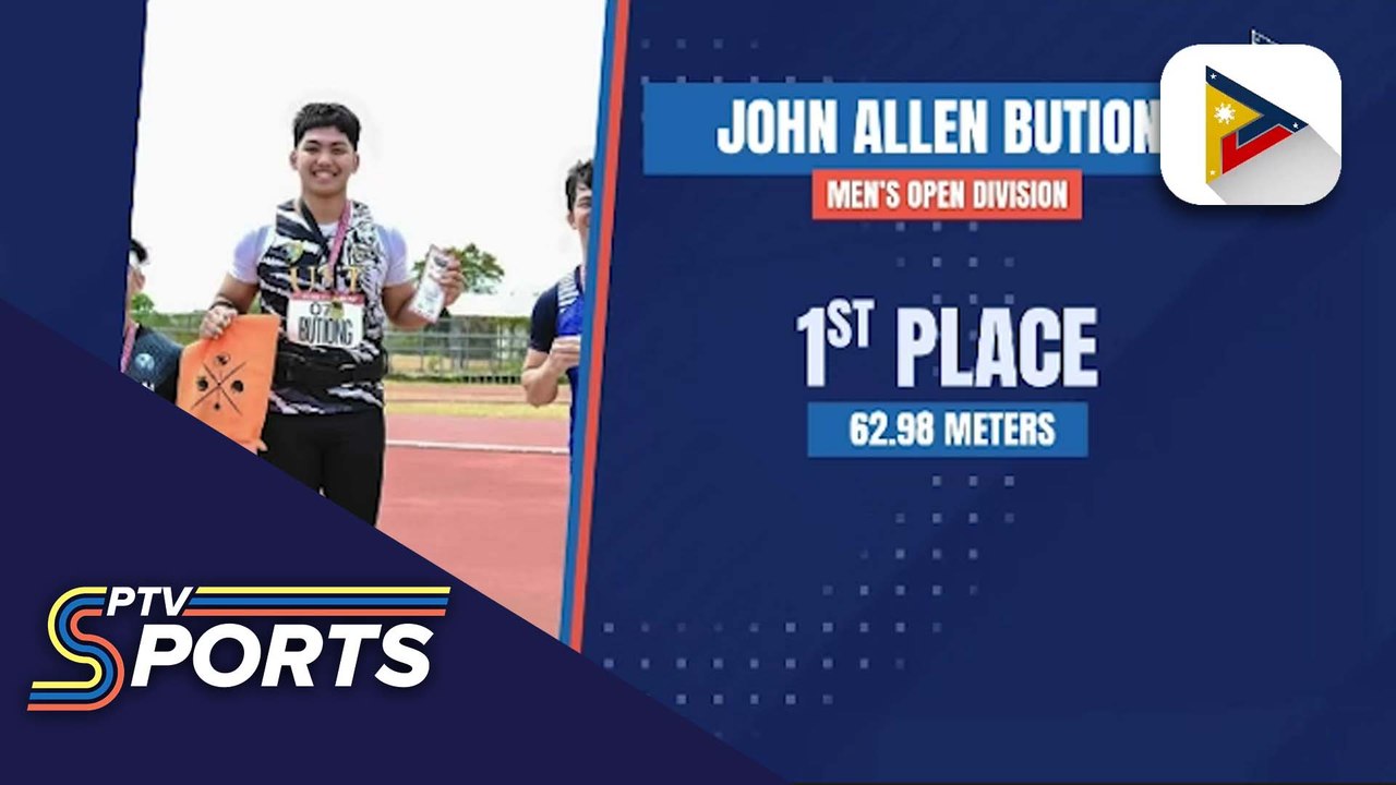 John Allen Butiong at Janine Ledina, wagi sa Born to Throw Invitational Javelin Throw Event