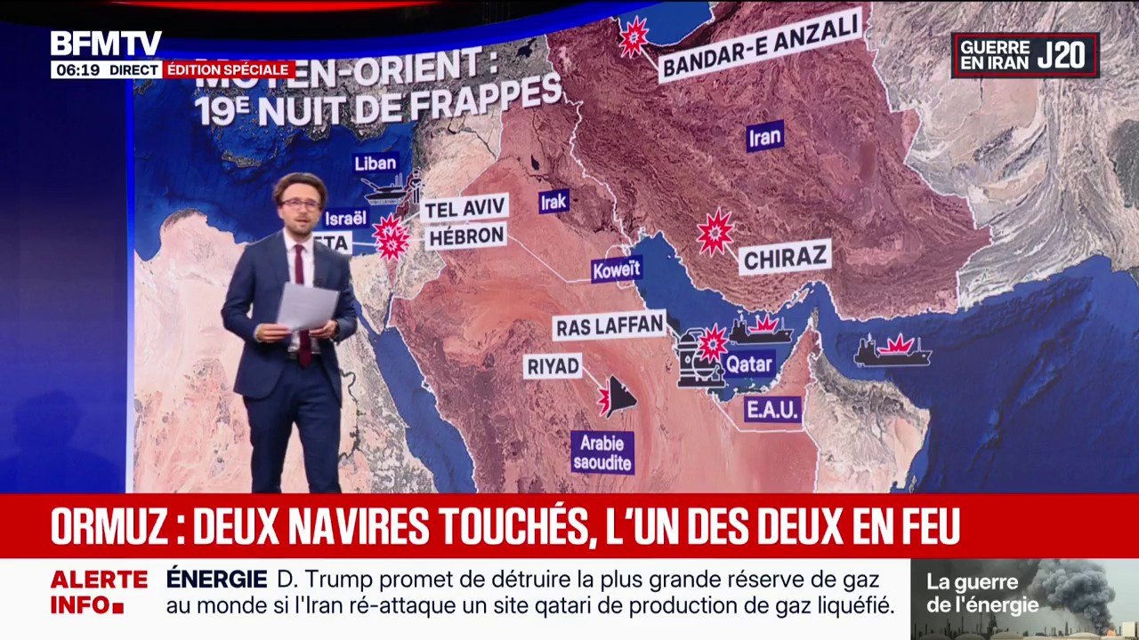 Qatar, Iran, Arabie saoudite...Les grands sites pétroliers et gaziers du Moyen-Orient pris pour cible