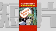 摩托骑士以为遇路障吓到逃跑   结果是派礼物？