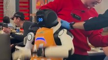 Restaurant robot malfunctions mid-dance and sends sauce flying