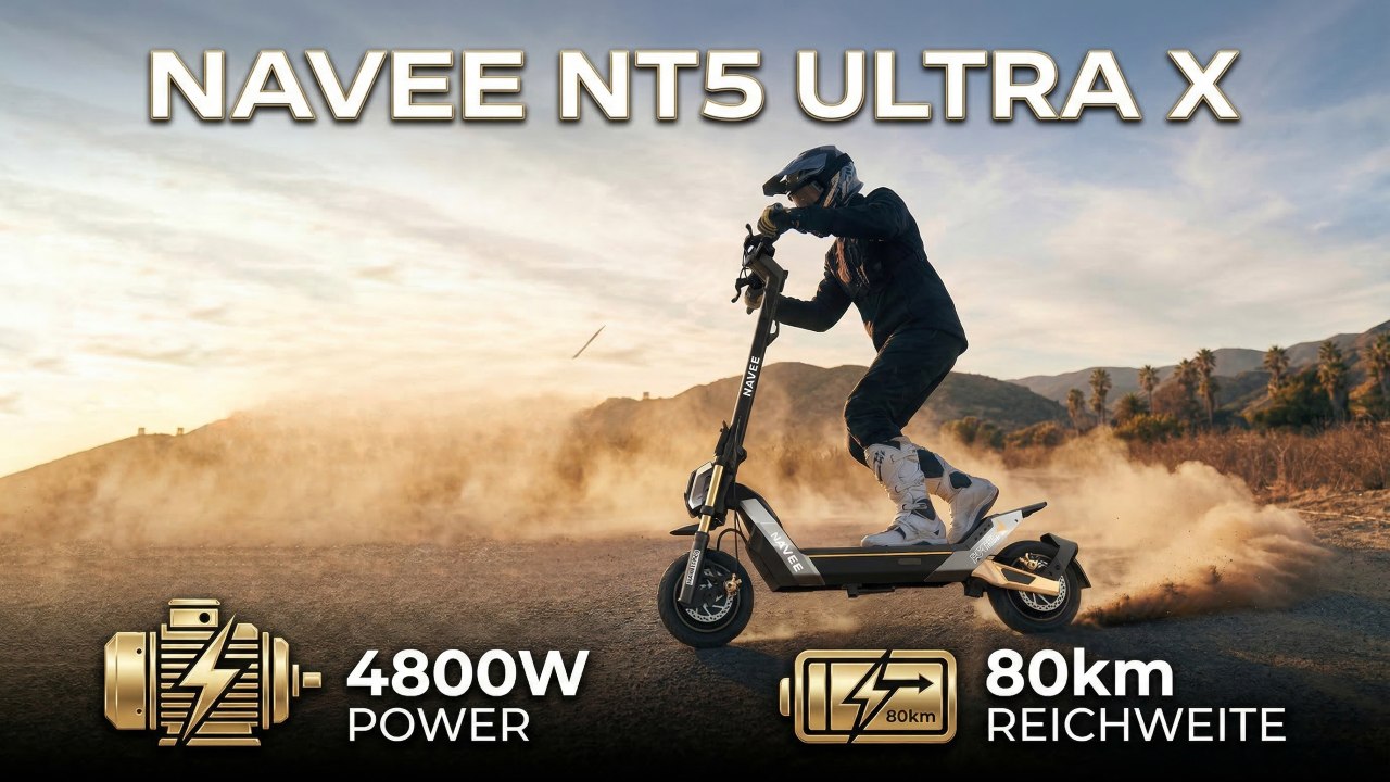 Navee NT5 Ultra X: Hightech E-Scooter von der CES 2026