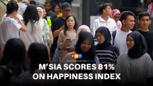 Malaysia scores 81% on happiness index, up from 76%