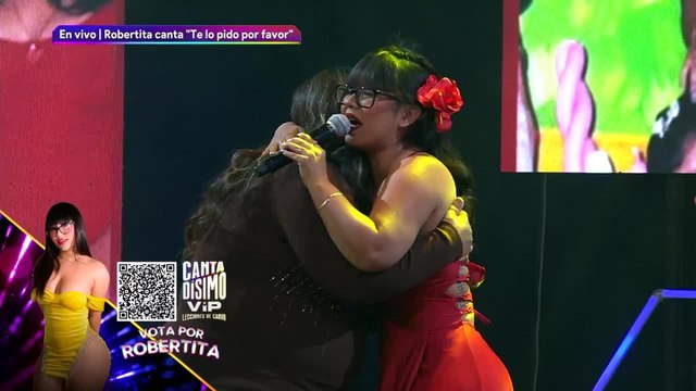 Robertita llora al cantarle a su mamá