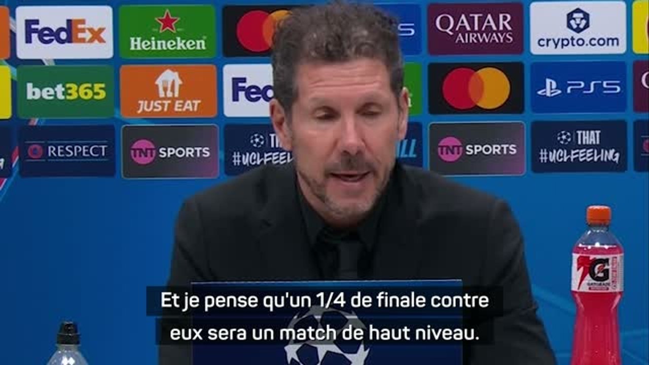 Atlético - Simeone : “Barcelone est la meilleure équipe d'Europe sur le plan offensif”