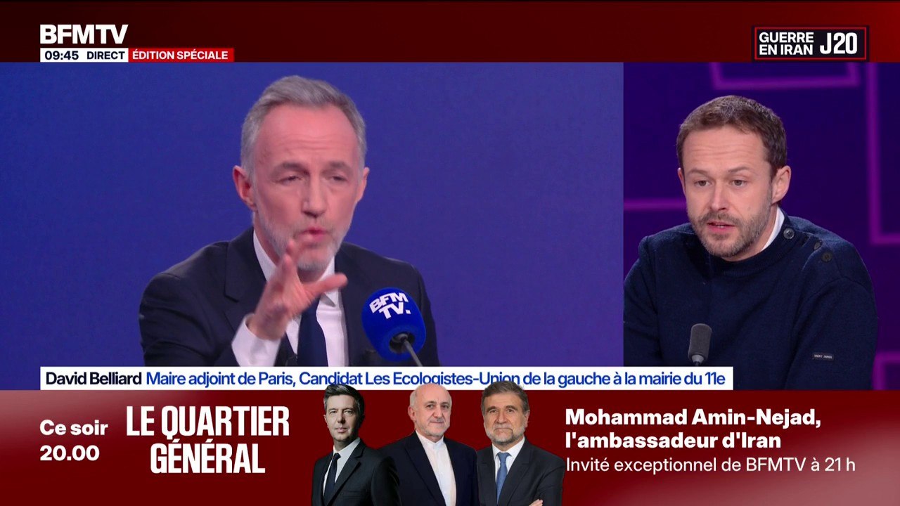 Municipales 2026: "Le retrait de Sarah Knafo est un soutien de facto de l'extrême droite à Rachida Dati", affirme David Belliard, candidat Les Écologistes-Union de la gauche à la mairie du 11e arrondissement de Paris