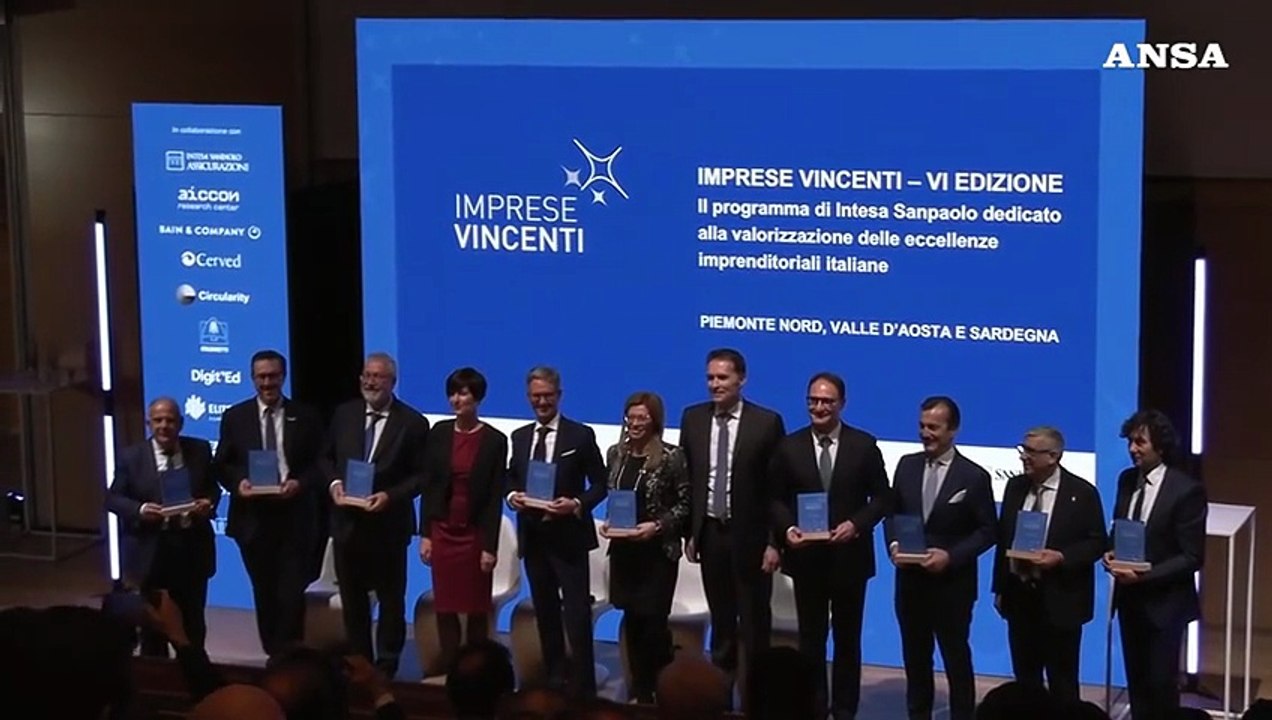 ANSACOM INTESA SANPAOLO - Imprese Vincenti, Intesa Sanpaolo premia le eccellenze del territorio