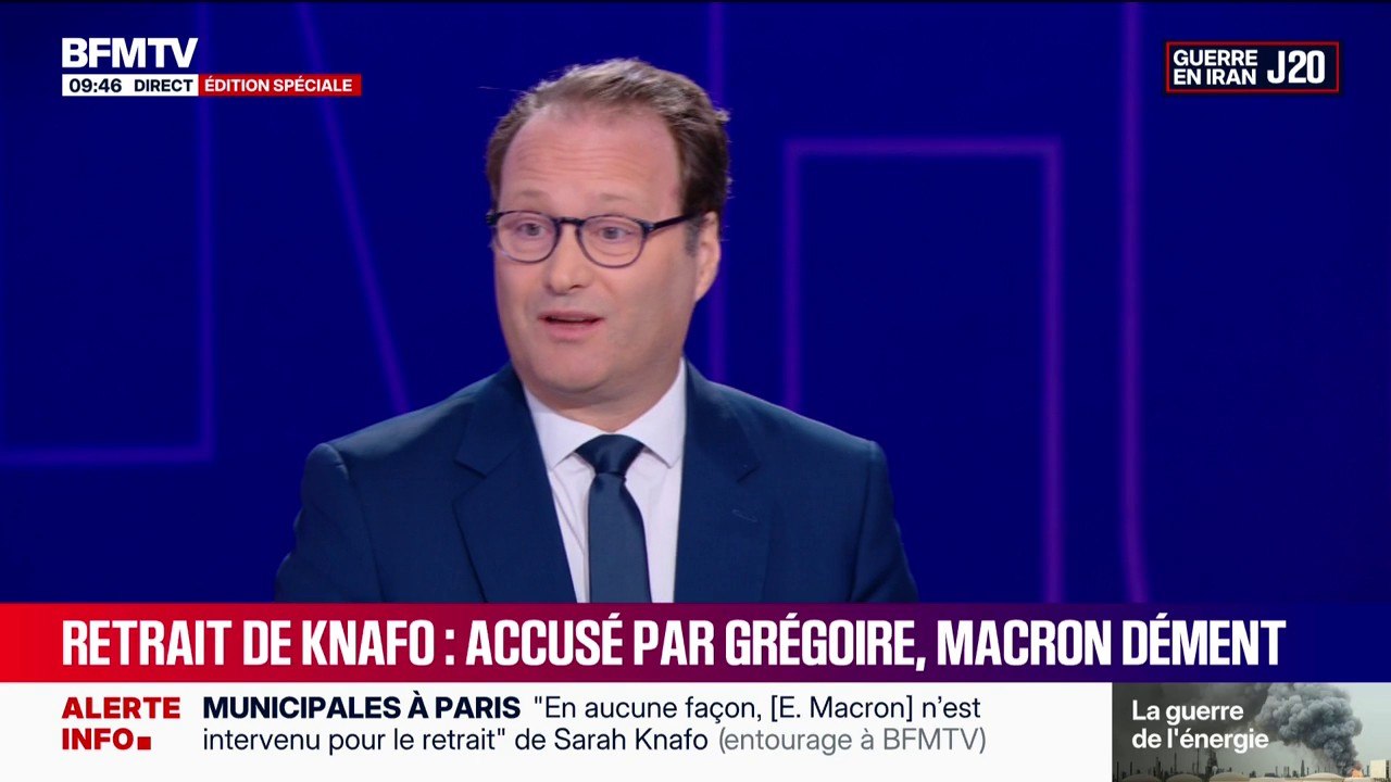 "Je trouve ça juste honteux":  Sylvain Maillard sur les accusations d'Emmanuel Grégoire affirmant qu'Emmanuel Macron est "intervenu" pour "aider au retrait de Sarah Knafo" à Paris