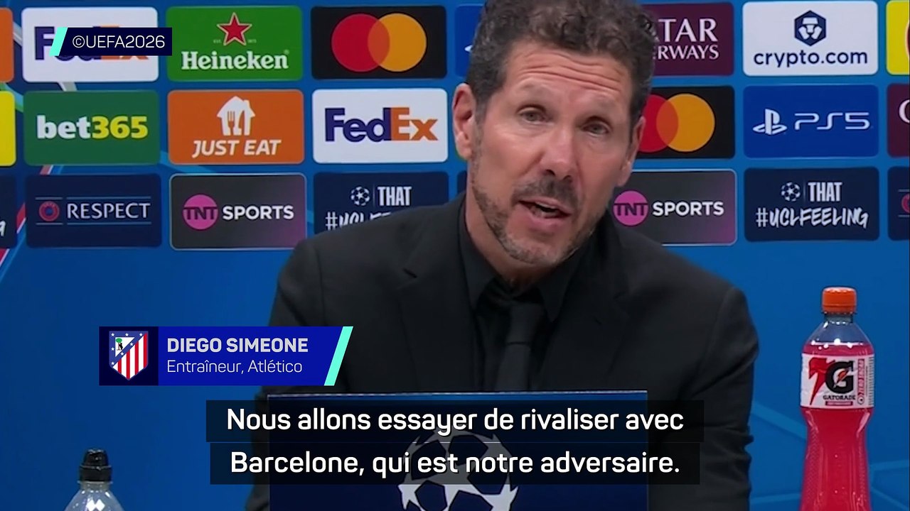 Simeone : “Barcelone est la meilleure équipe d'Europe sur le plan offensif”